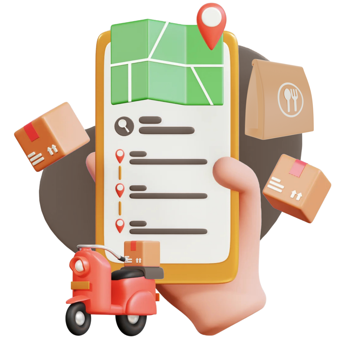 Illustration livraison et tracking